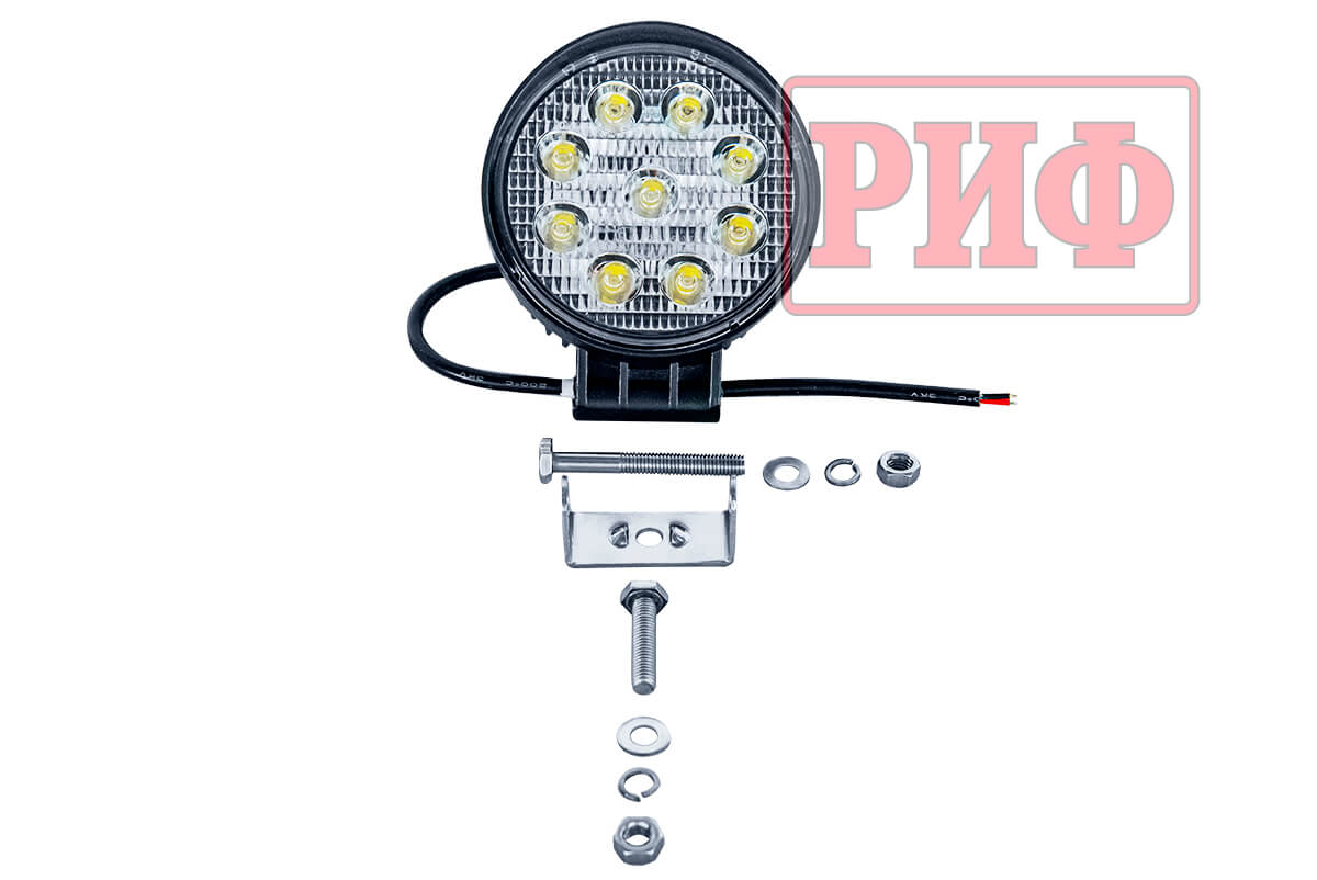Светодиодная фара рабочего света РИФ D114 мм 27W — изображение 2